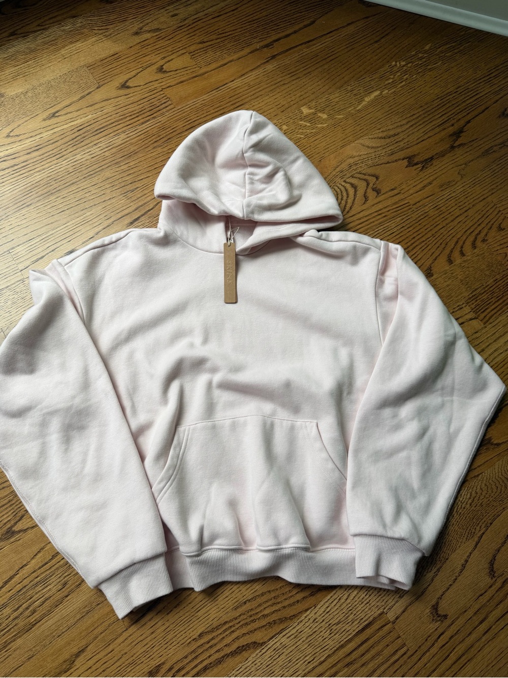 SKIMS Light Pink Hoodie Sweatshirt